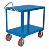 Vestil Ergo Handle Cart, Steel, 2 Shelves, 4000 lb DH-PU2.4-2436